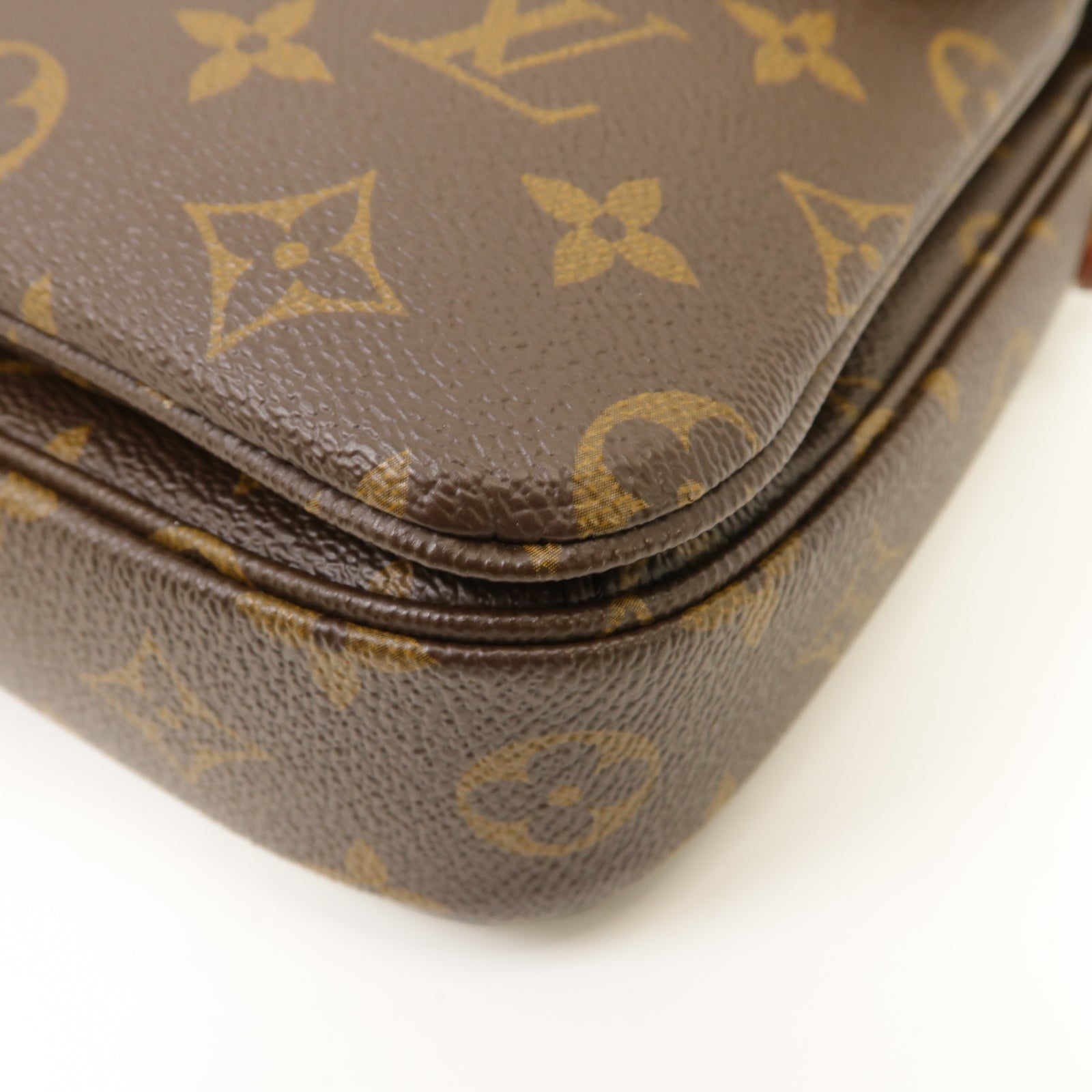 LOUIS VUITTON Monogram Pochette Metis金扣手挽肩背兩用袋棕色