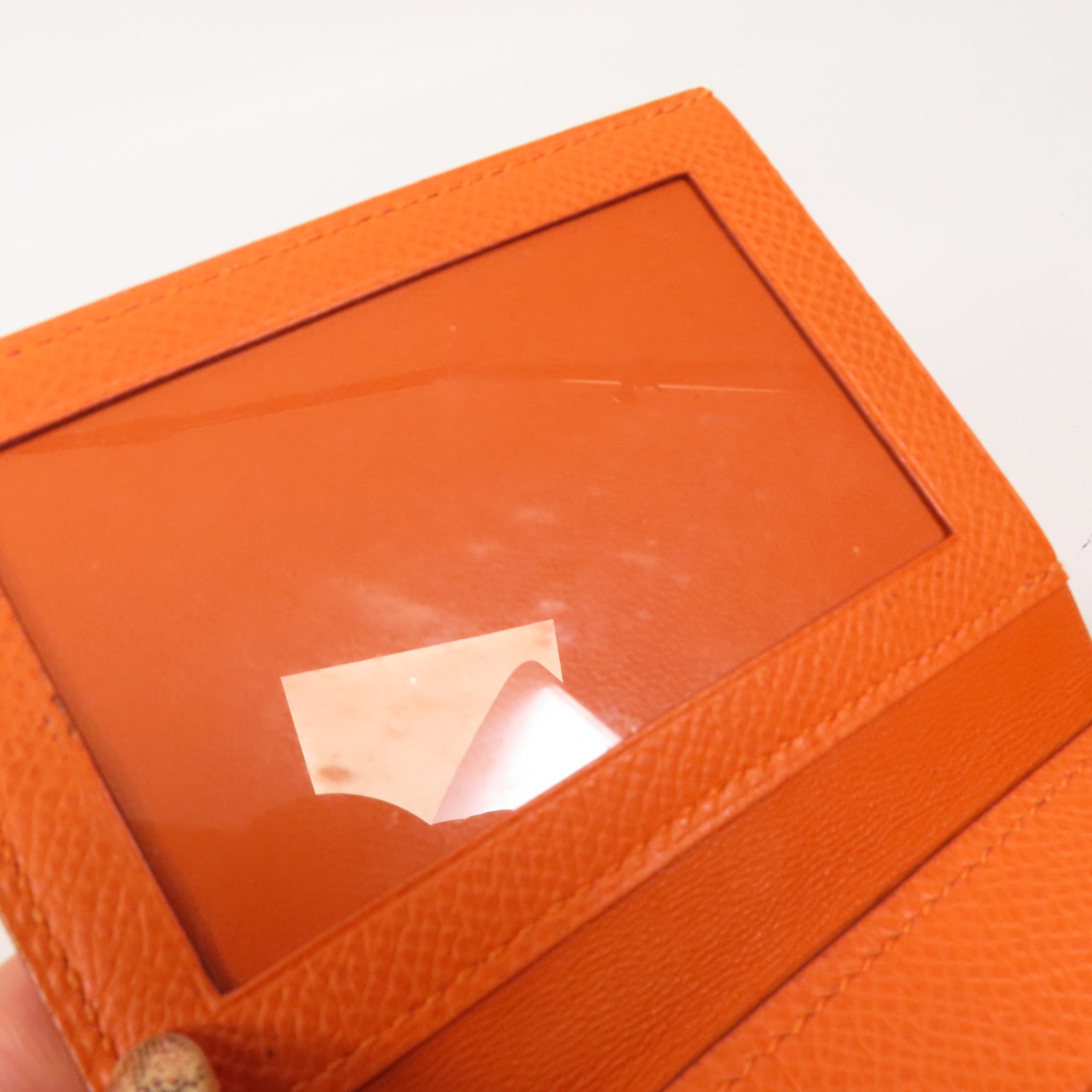 HERMES Epsom皮革Wallet錢包Orange