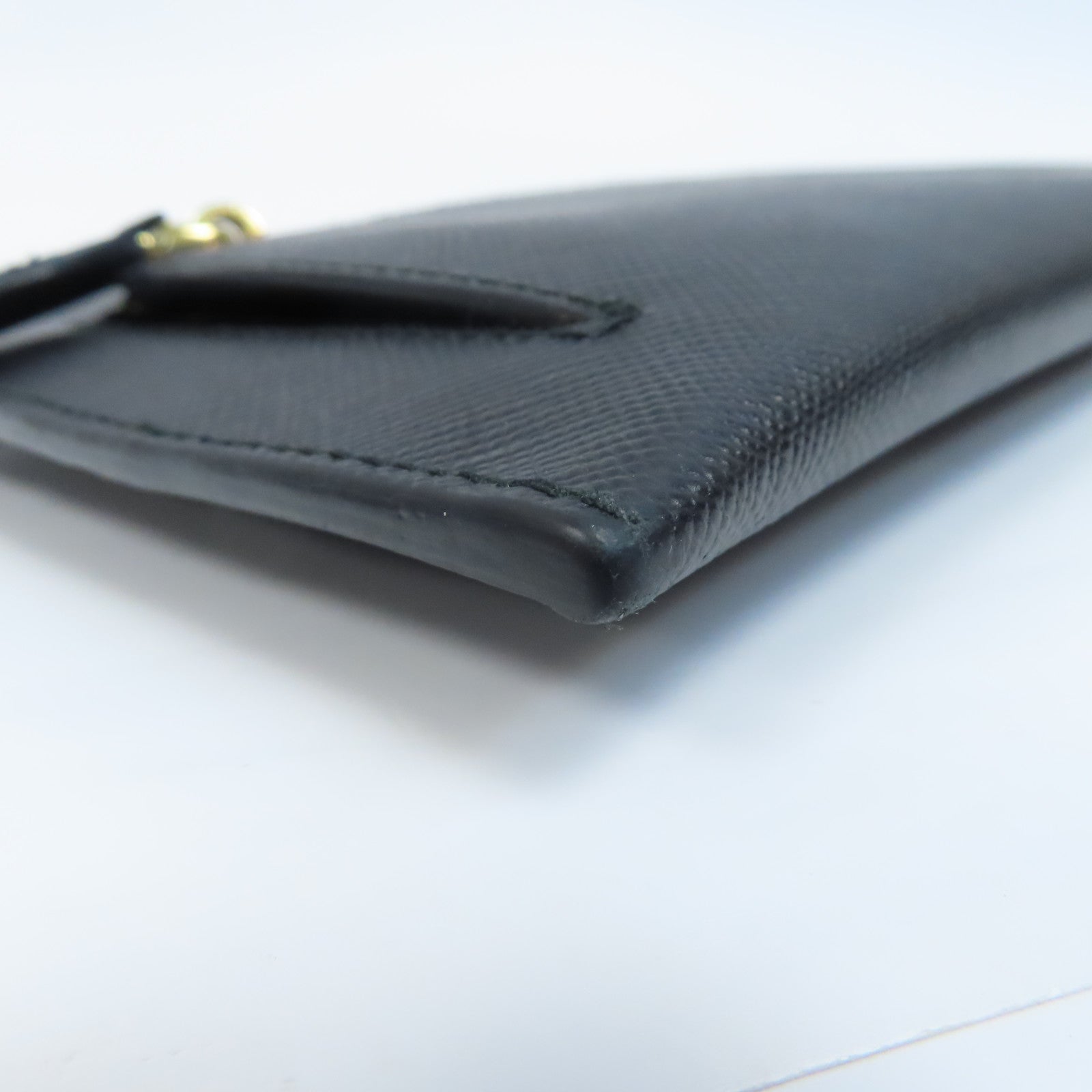 PRADA 牛皮皮革Long Wallet金扣長錢包黑色