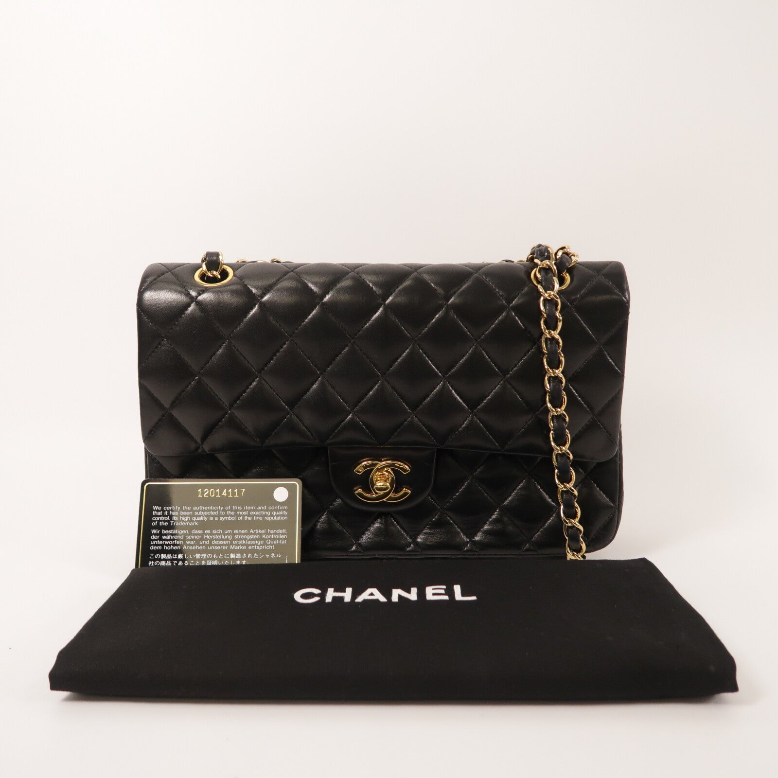 CHANEL 羊皮皮革Classic 25鏈帶肩背袋