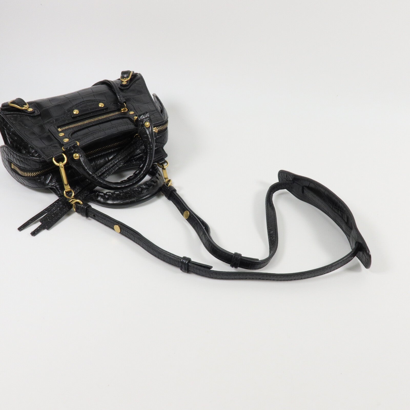 BALENCIAGA 牛皮皮革Neo Classic City Mini手挽肩背兩用袋