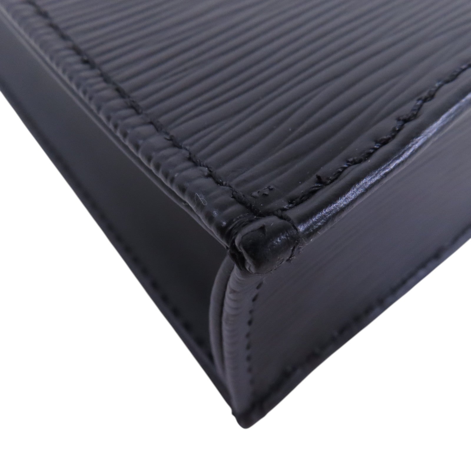 LOUIS VUITTON Epi Leather Petit Sac Plat銀扣手挽肩背兩用袋