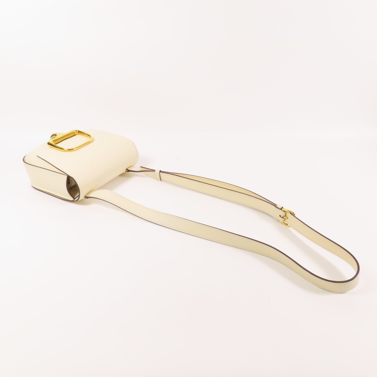 HERMES Epsom皮革Della Cavalleria金扣肩背袋