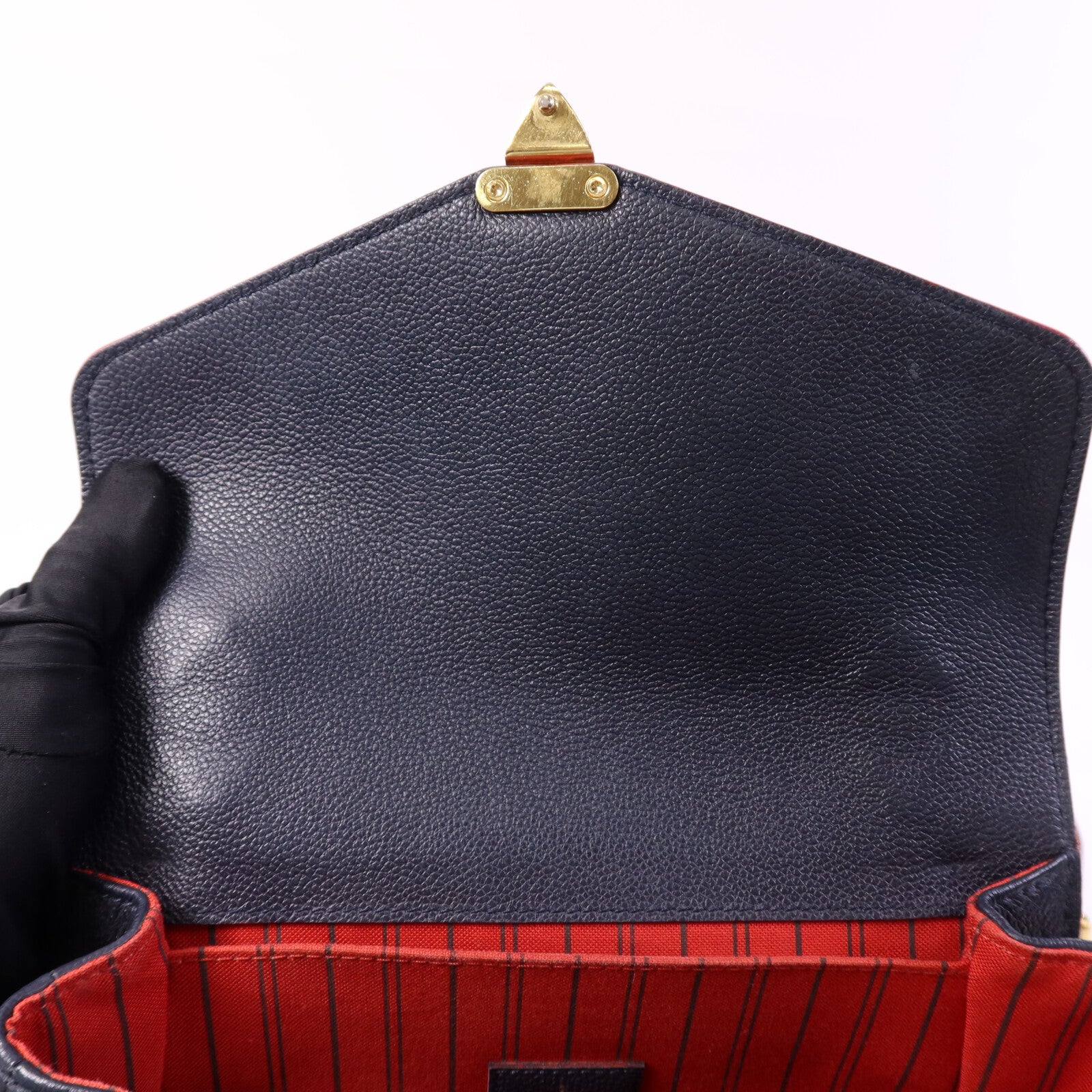 LOUIS VUITTON Monogram Empreinte Pochette Metis金扣手挽肩背兩用袋