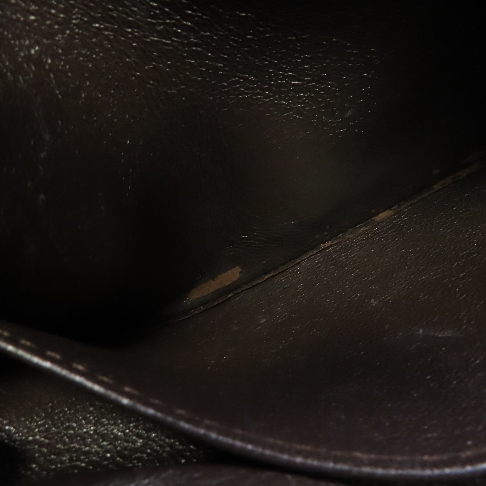 CHANEL 菱格羊皮皮革Vintage Handbag金扣手挽袋啡色