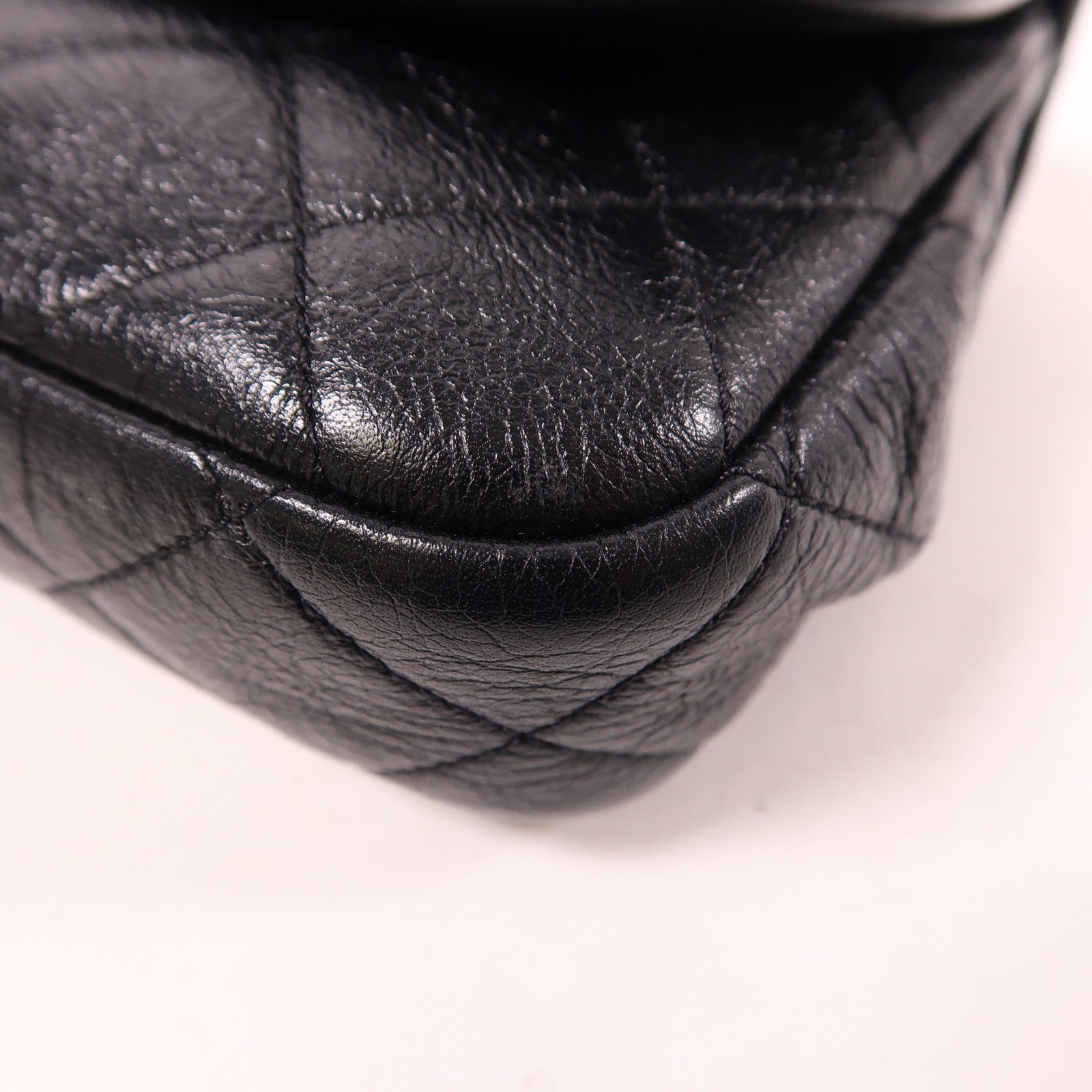 CHANEL 牛皮皮革Chain Shoulder金扣鏈帶肩背袋