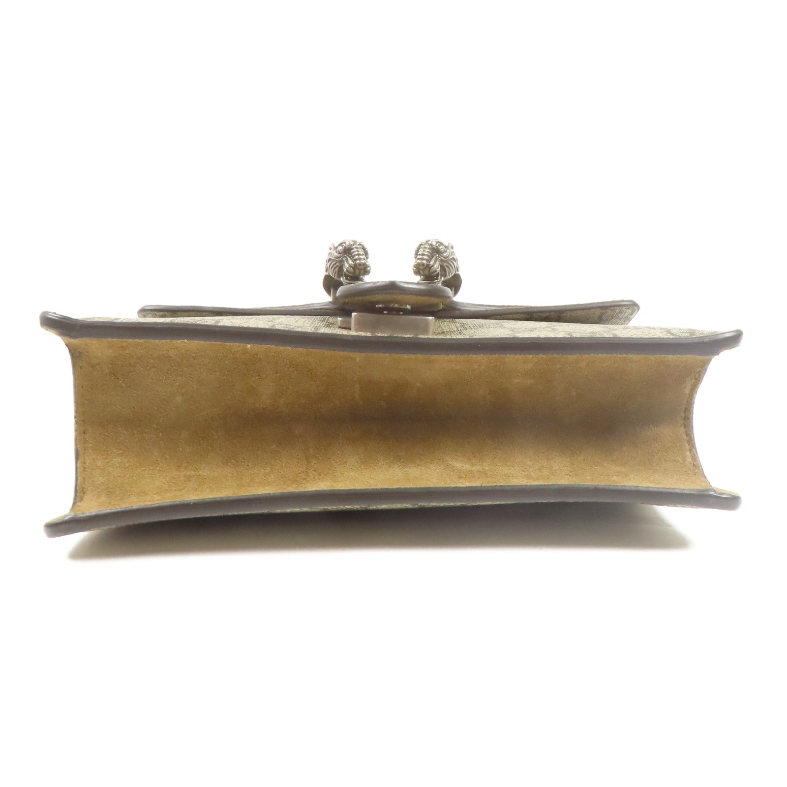 GUCCI 【激減優惠】塗層帆布Dionysus銀扣鏈帶肩背袋