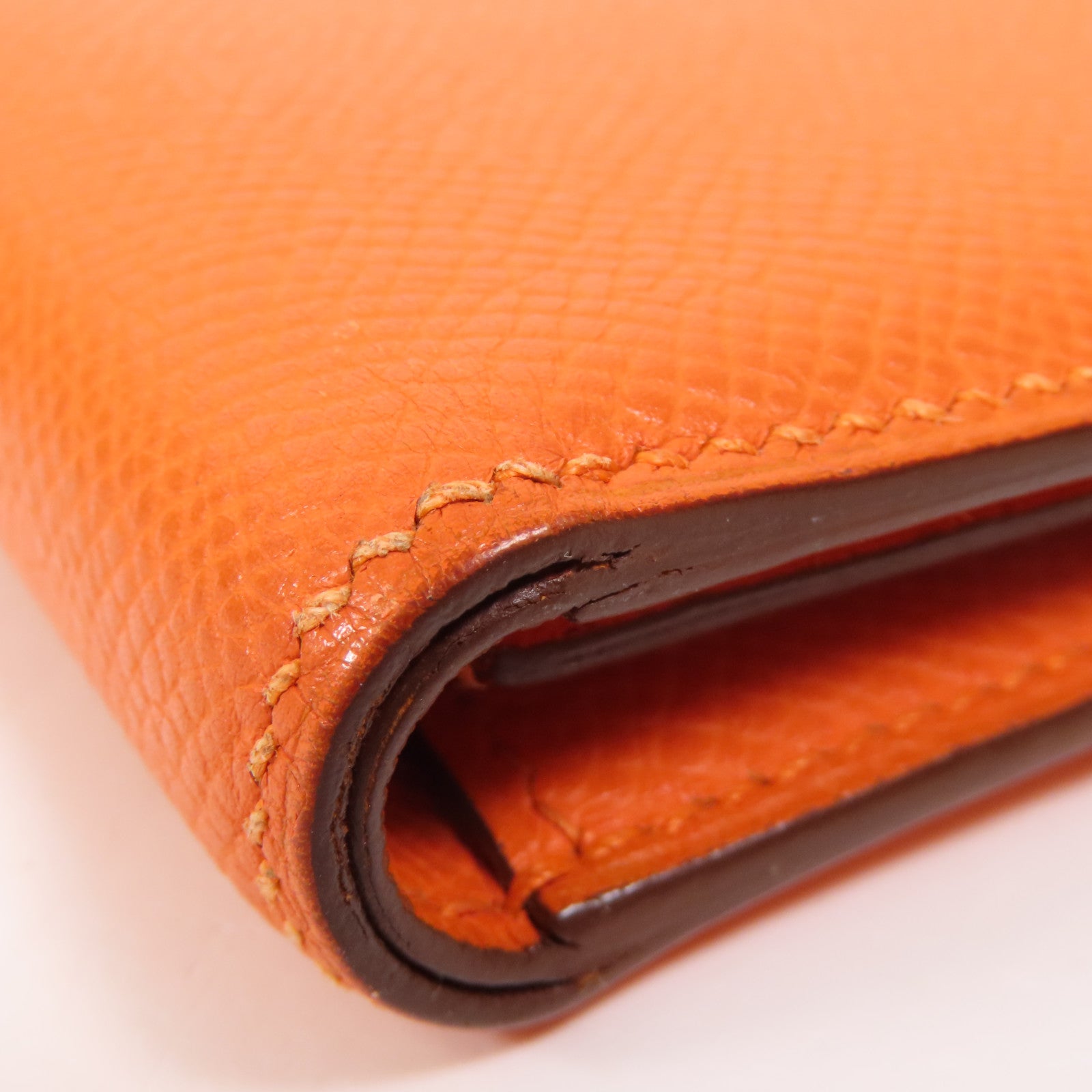 HERMES Epsom皮革Wallet錢包Orange