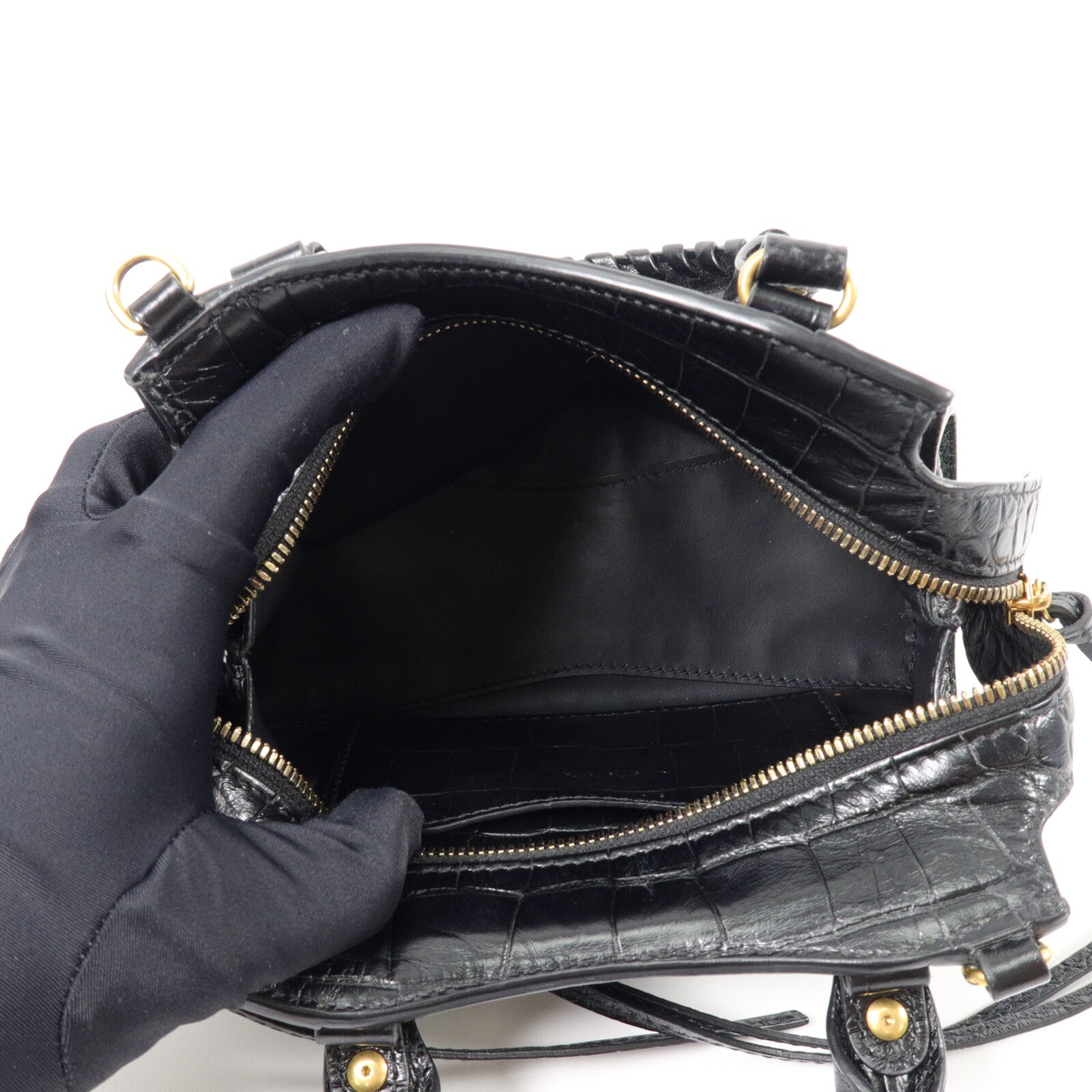 BALENCIAGA 牛皮皮革Neo Classic City Mini手挽肩背兩用袋