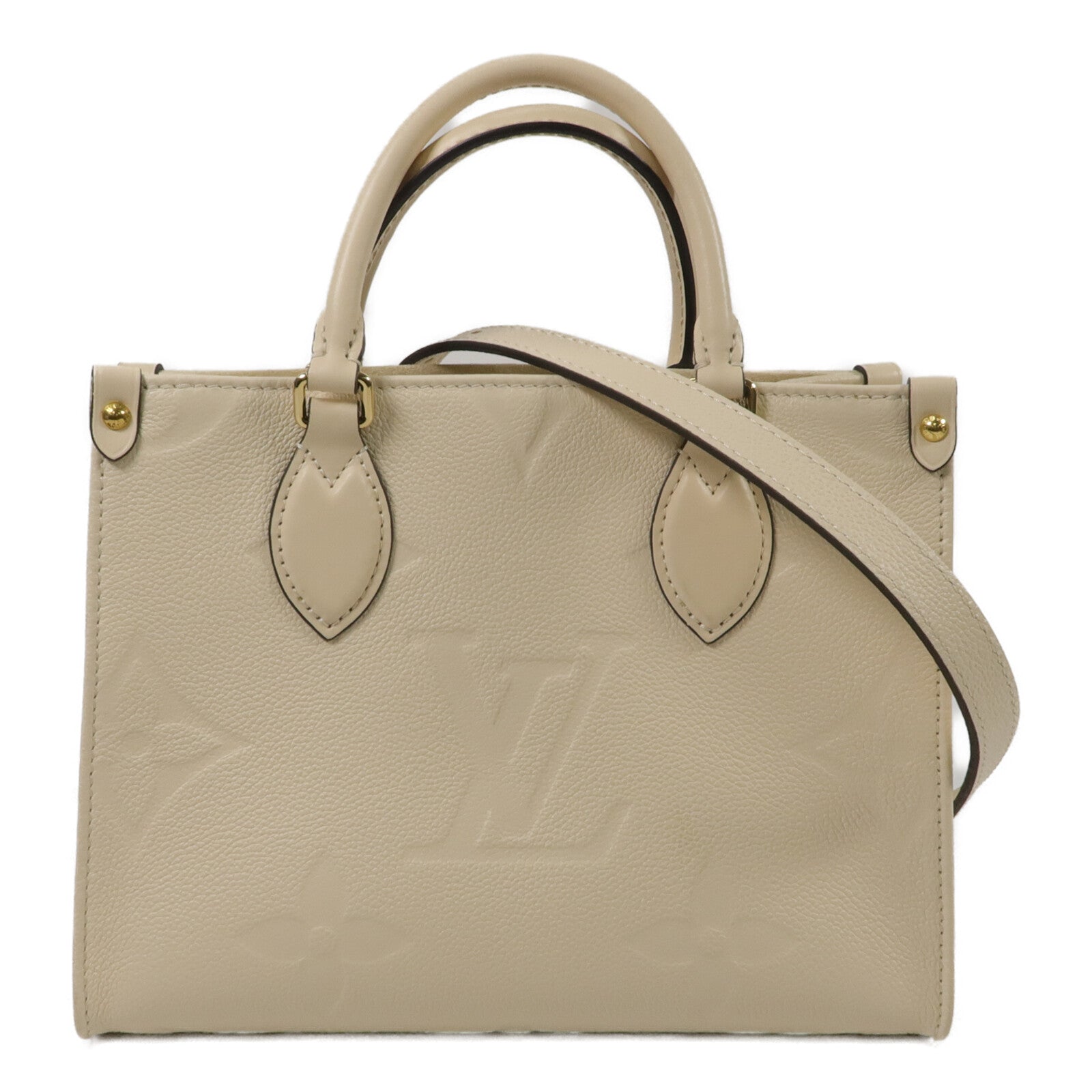 LOUIS VUITTON Monogram Empreinte On The Go手挽肩背兩用袋