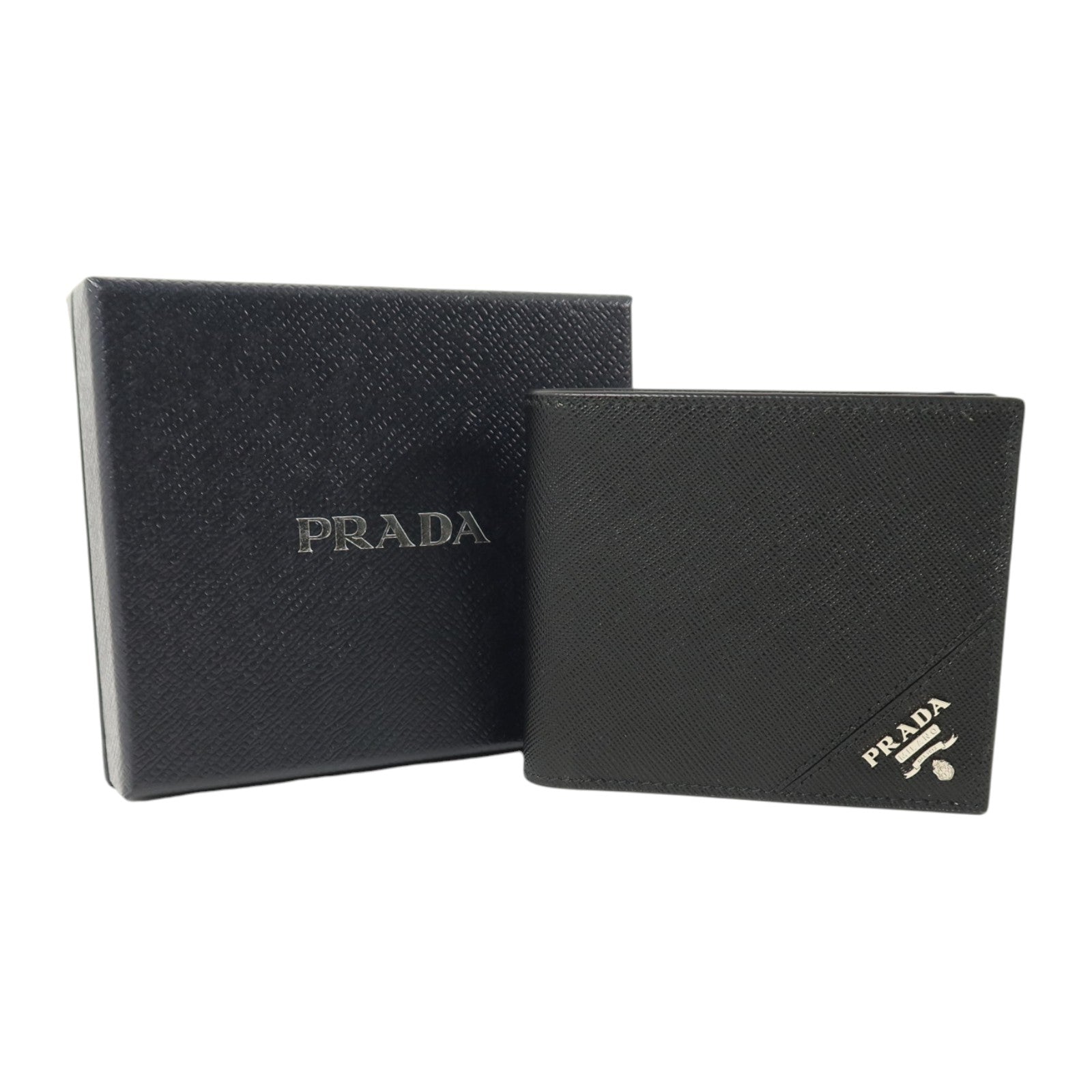 PRADA Saffiano皮革Fold Wallet錢包