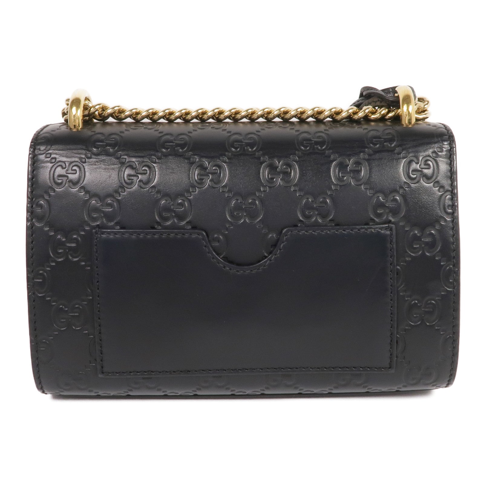 GUCCI 【激減優惠】牛皮皮革Padlock Small金扣鏈帶肩背袋