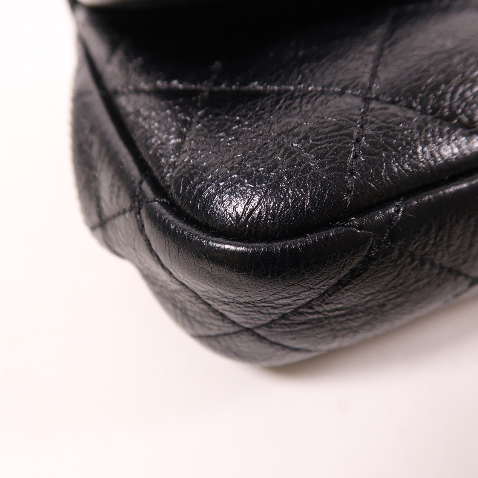 CHANEL 牛皮皮革Chain Shoulder金扣鏈帶肩背袋