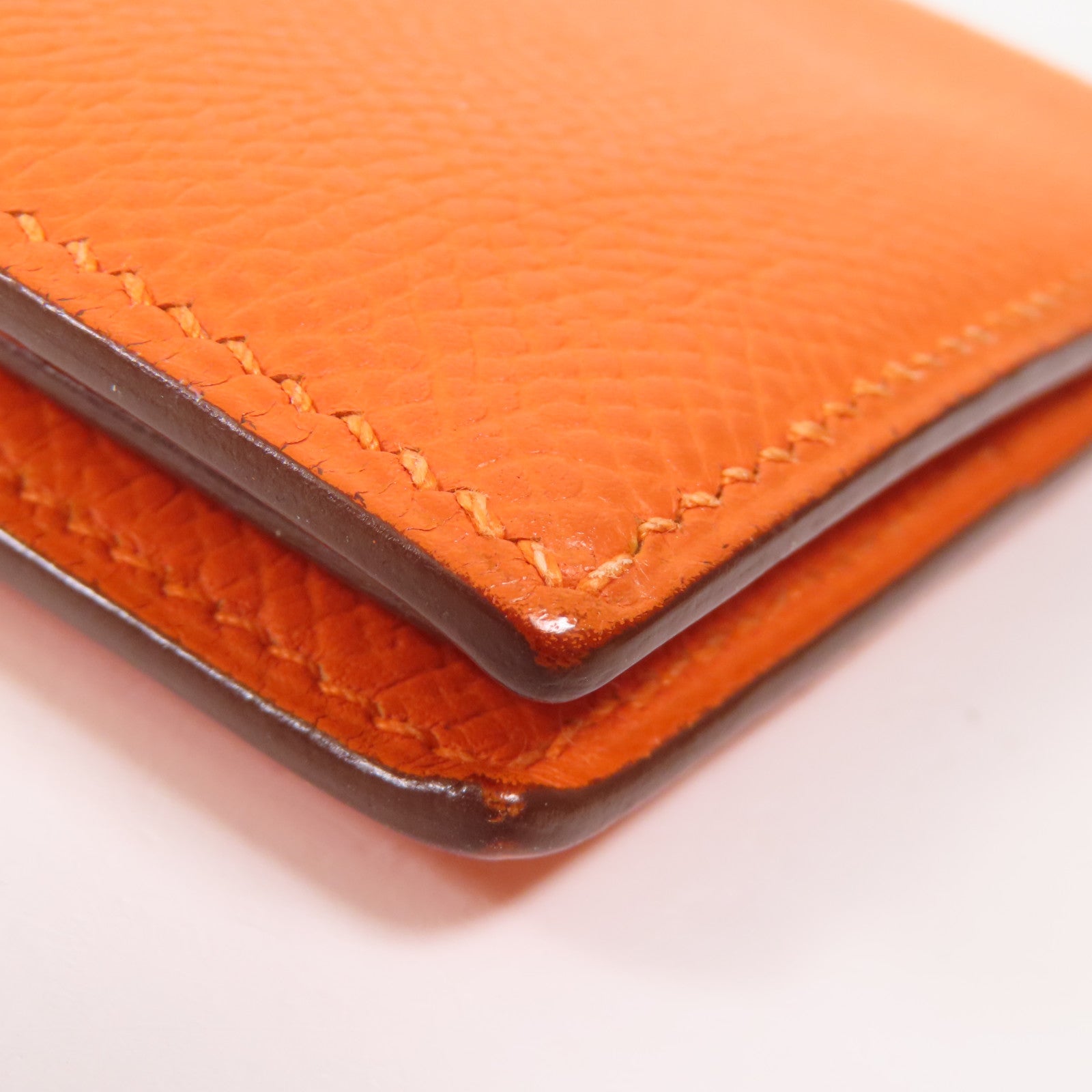 HERMES Epsom皮革Wallet錢包Orange