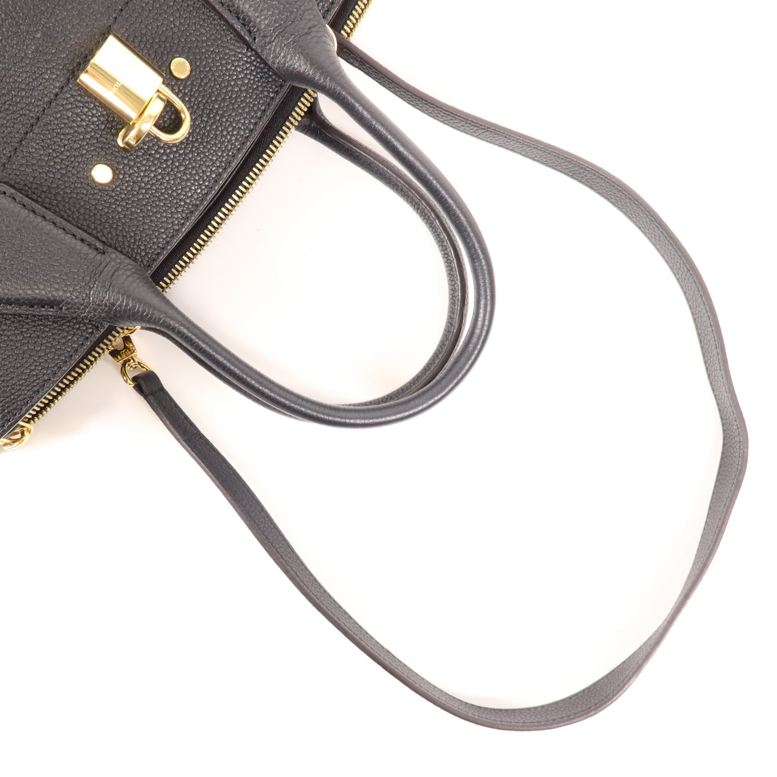 LOUIS VUITTON 牛皮皮革City Steamer MM金扣手挽肩背兩用袋