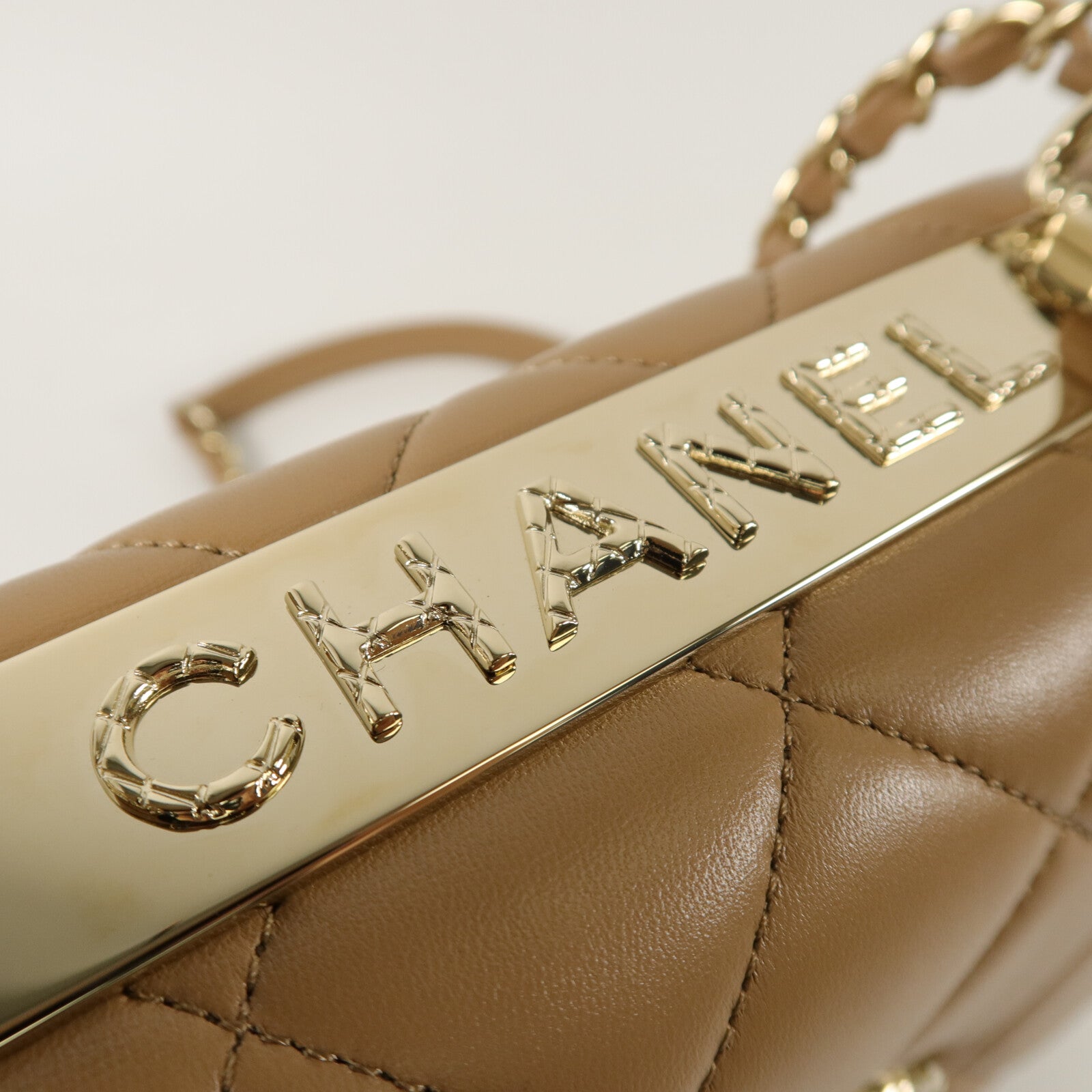 CHANEL 羊皮皮革Trendy CC Top Handle手挽肩背兩用袋