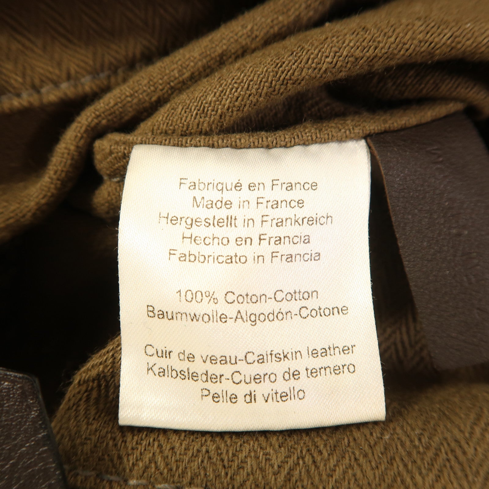 HERMES 帆布/皮革Aline Grooming Backpack背包Kaki