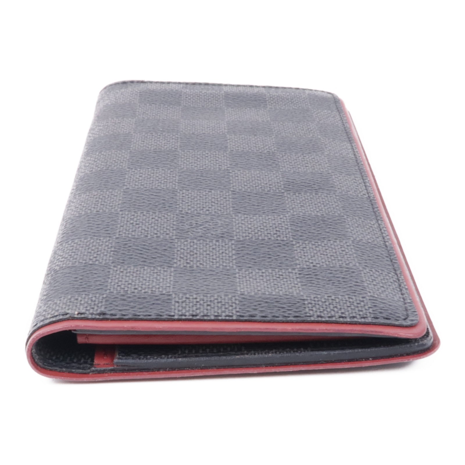 LOUIS VUITTON Damier Graphite Portofeuilles Brazza Wallet銀扣長錢包