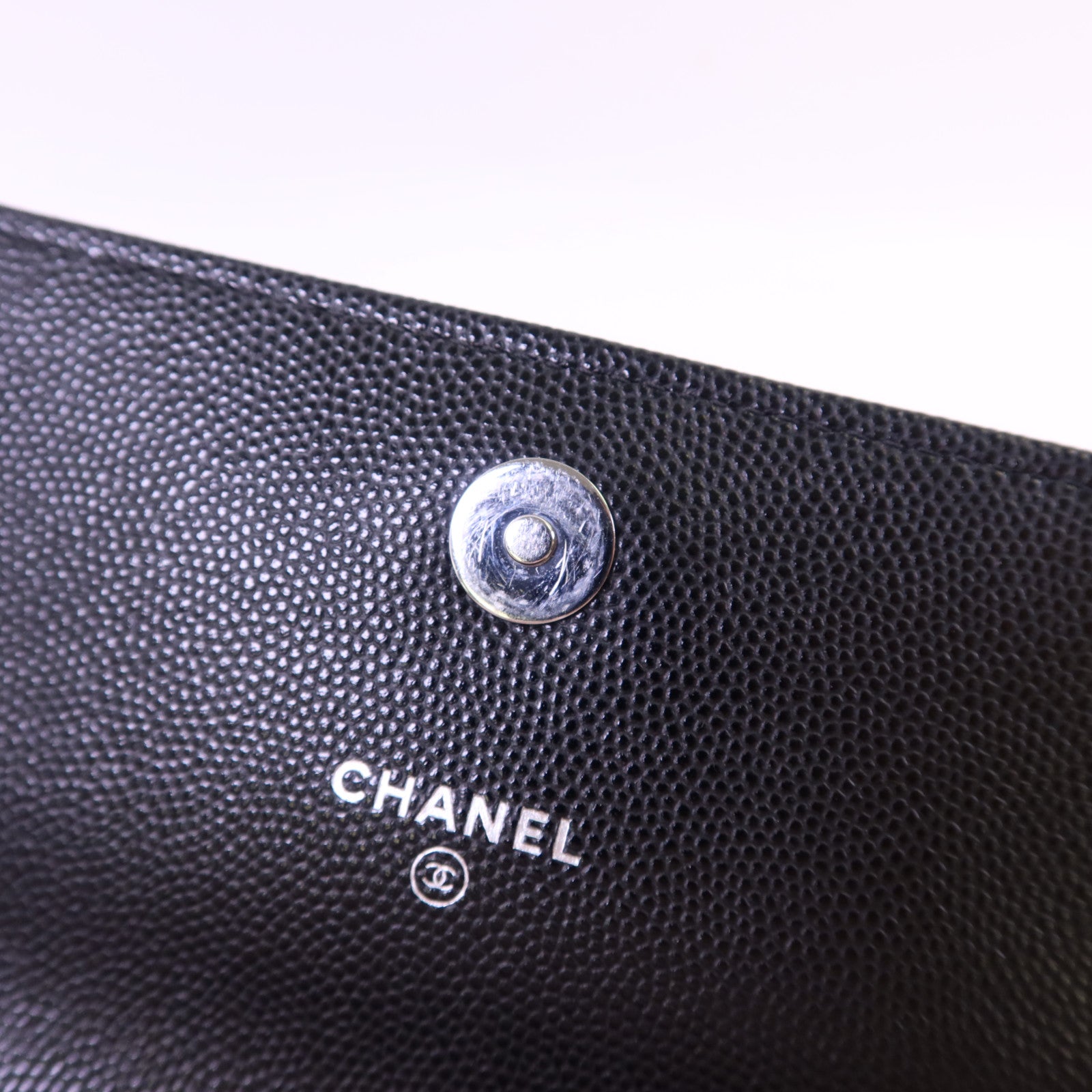 CHANEL 【激減優惠】牛皮皮革Flap Phone Bag銀扣鏈帶肩背袋