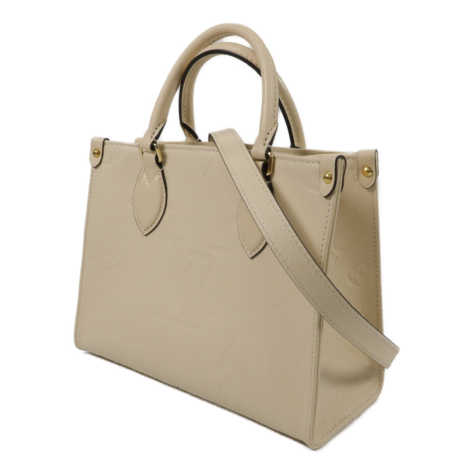 LOUIS VUITTON Monogram Empreinte On The Go手挽肩背兩用袋