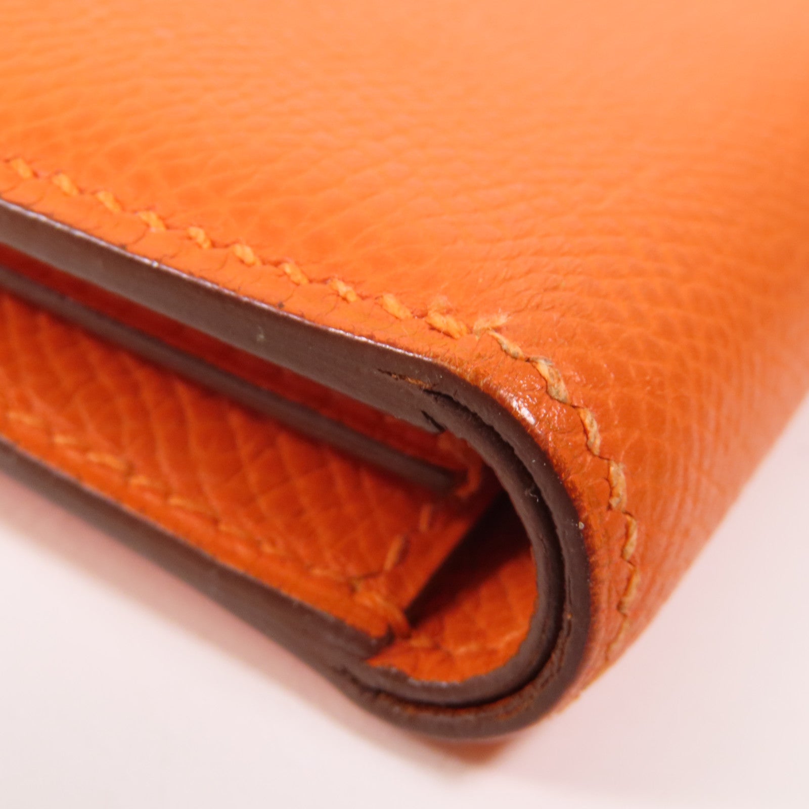 HERMES Epsom皮革Wallet錢包Orange