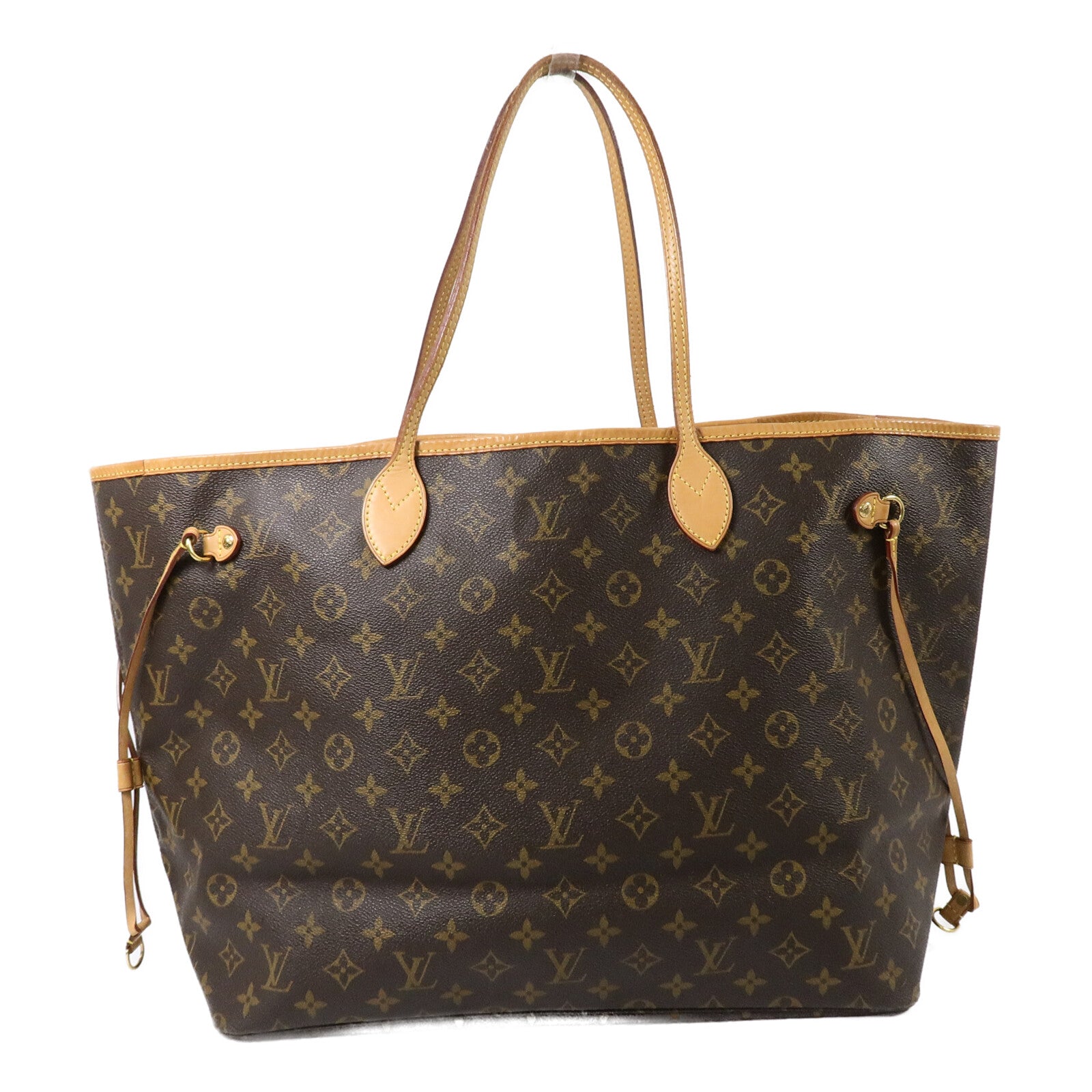 LOUIS VUITTON Monogram Neverfull GM Tote Bag金扣肩背袋