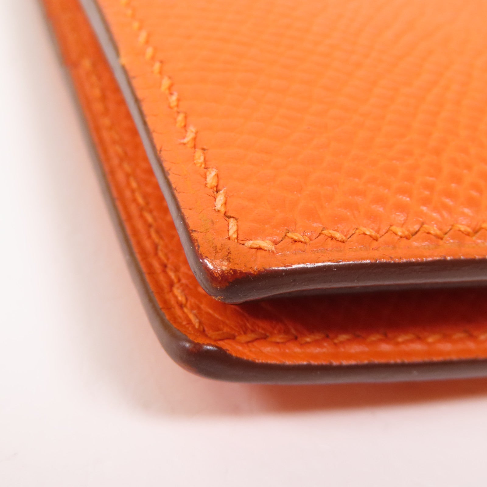 HERMES Epsom皮革Wallet錢包Orange