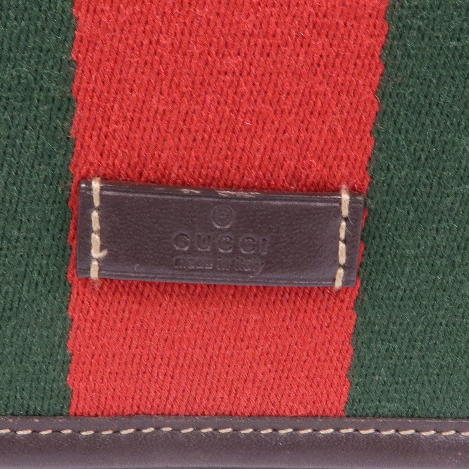 GUCCI 牛皮皮革/塗層帆布Shoulder Bag金扣肩背袋