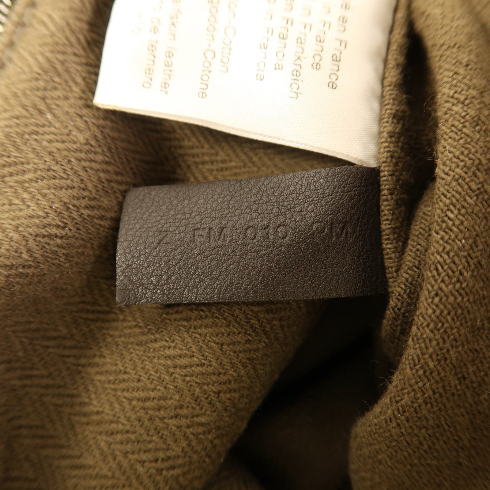 HERMES 帆布/皮革Aline Grooming Backpack背包Kaki