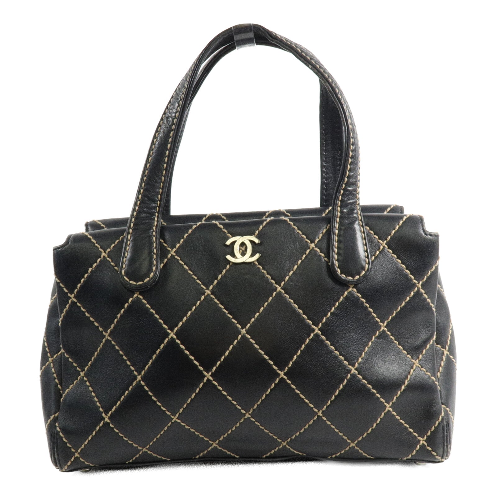 CHANEL 牛皮皮革Vintage Handbag手挽袋