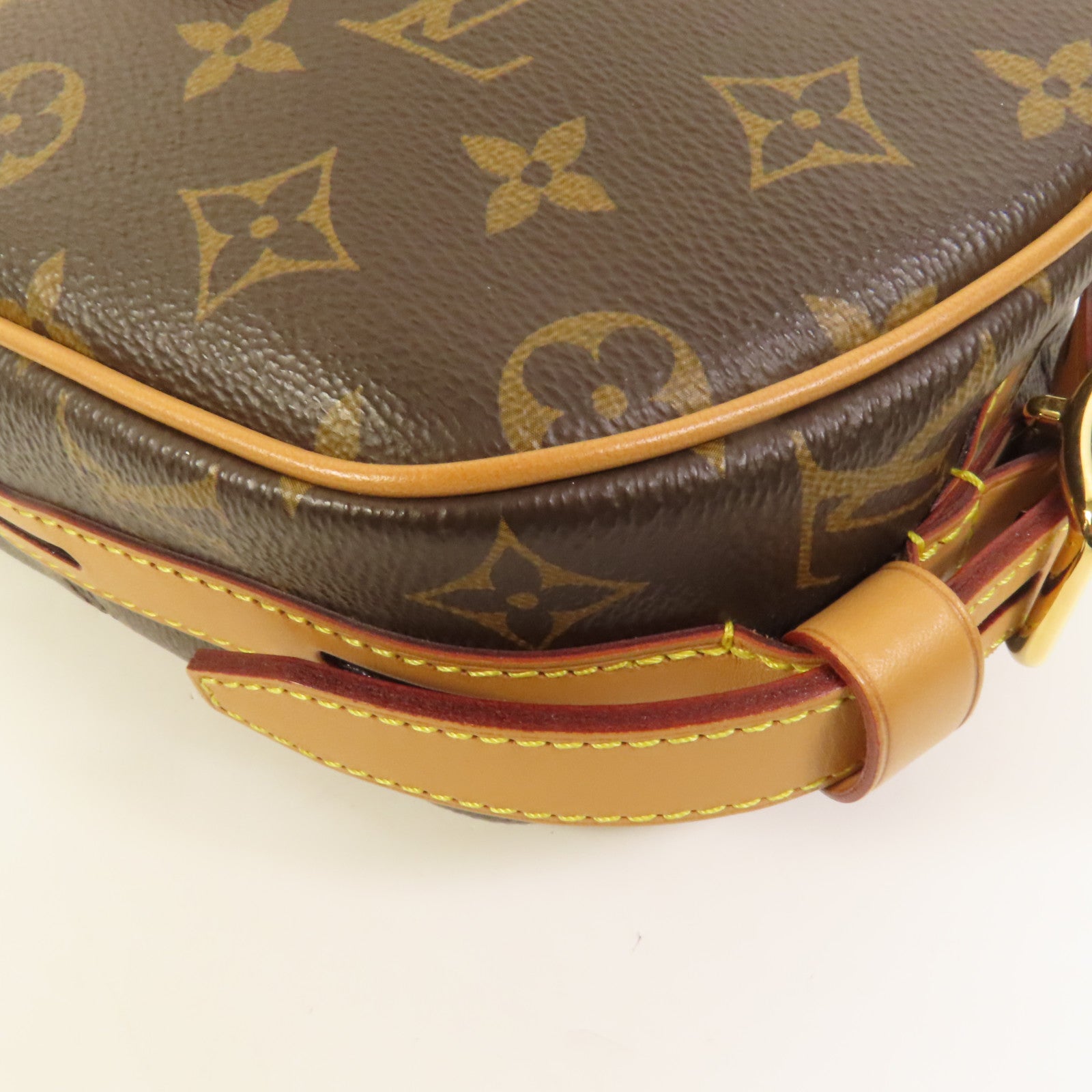 LOUIS VUITTON 【激減優惠】Monogram Boite Chapeau Souple金扣肩背袋棕色