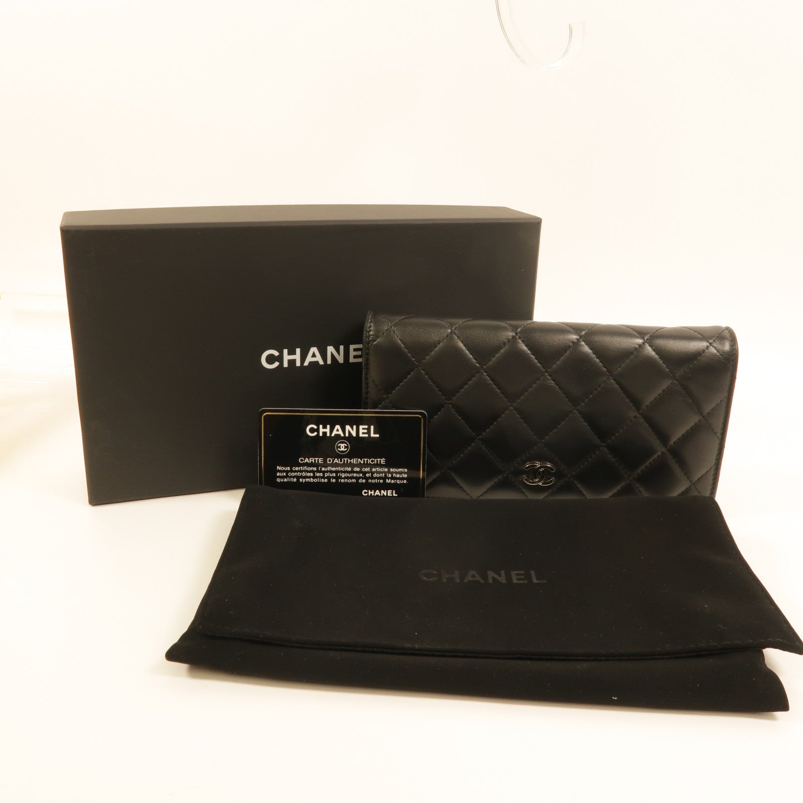 CHANEL 羊皮皮革Long Wallet長錢包