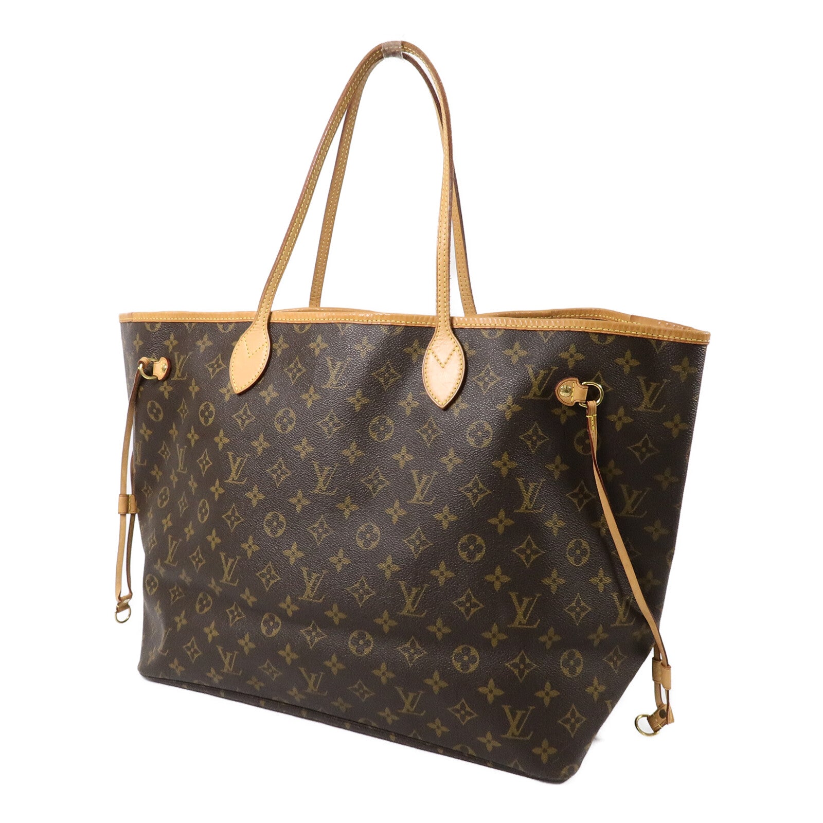 LOUIS VUITTON Monogram Neverfull GM Tote Bag金扣肩背袋