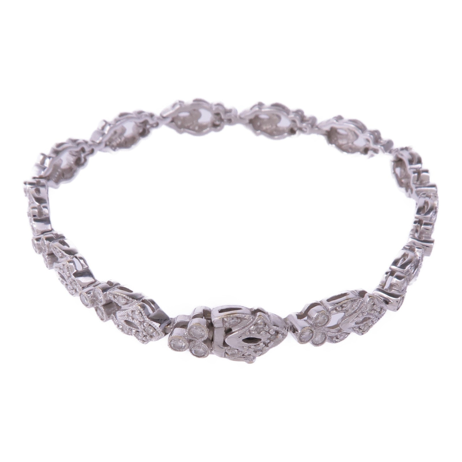JEWELRY 18K白金Diamond Bracelet鑽石手鏈