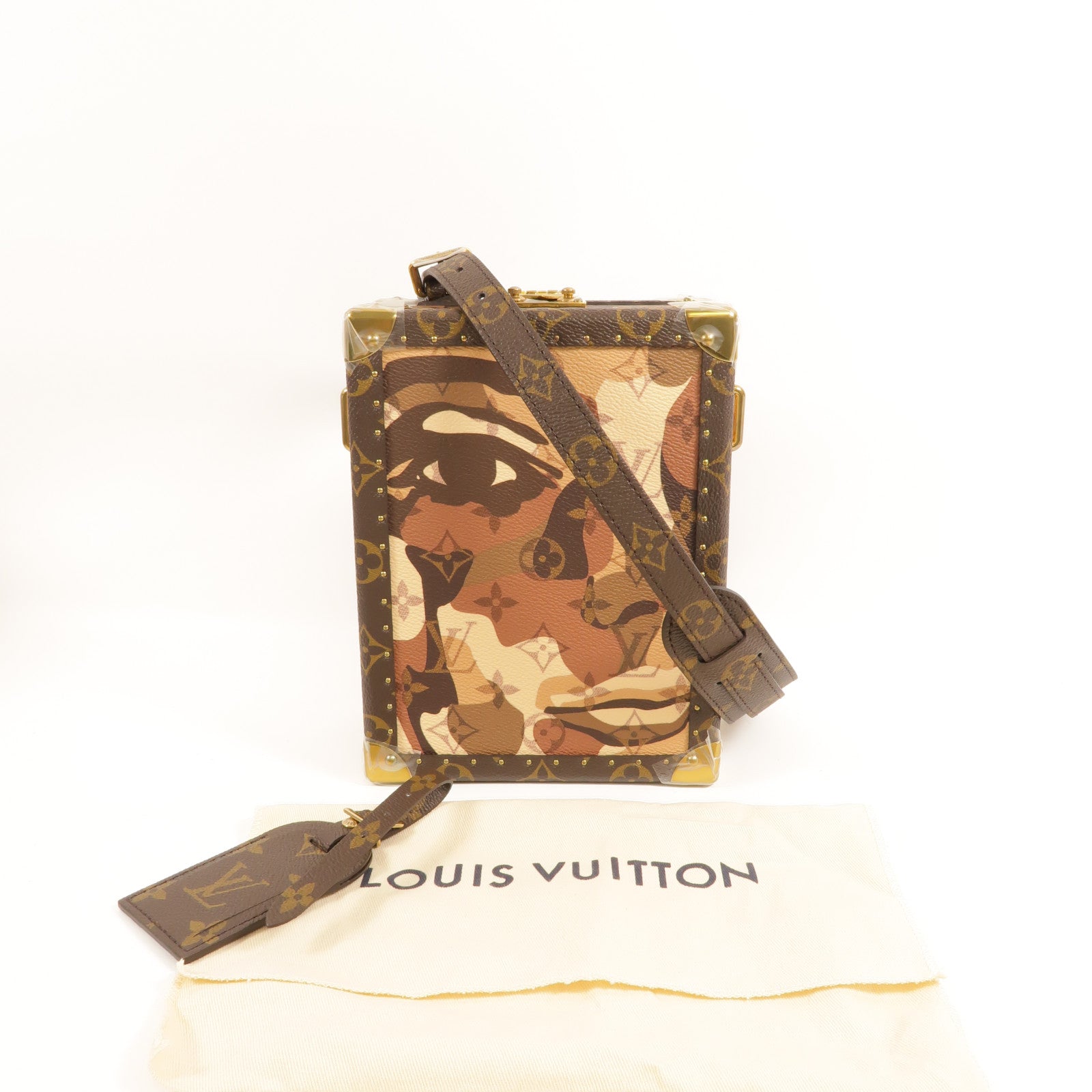 LOUIS VUITTON Monogram Vertical Clutch Box肩背袋