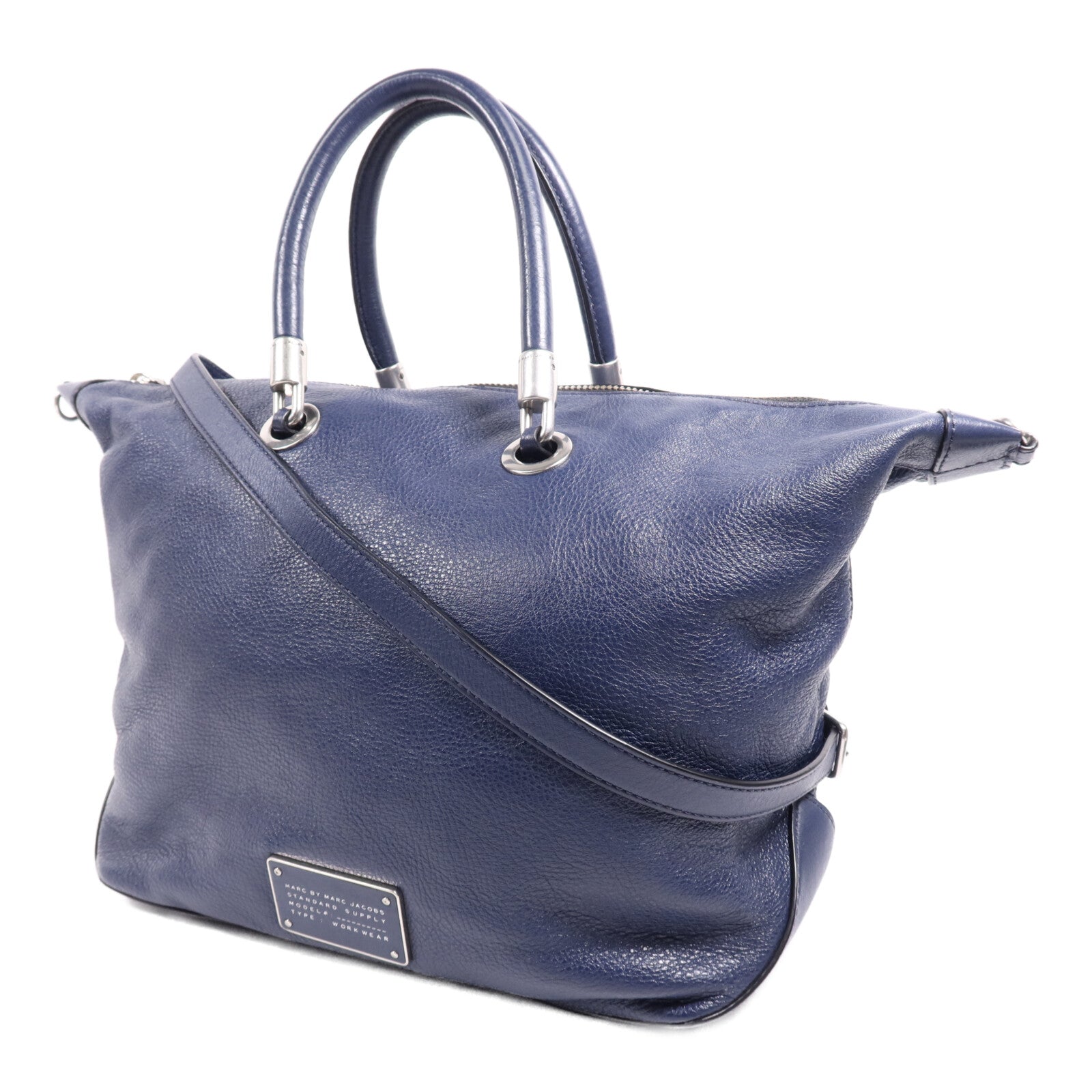 MARC JACOBS 牛皮皮革2 Way Shoulder Bag銀扣肩背袋