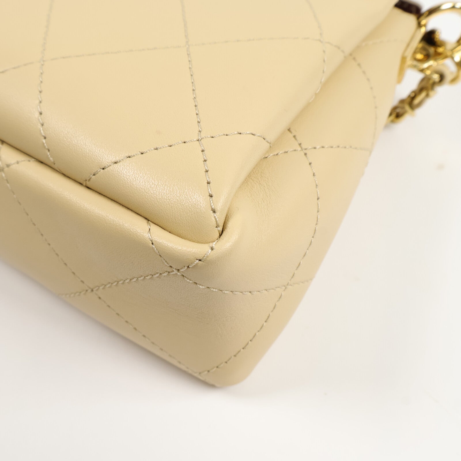 CHANEL 牛皮皮革Chain Shoulder Bag鏈帶手挽肩背兩用袋