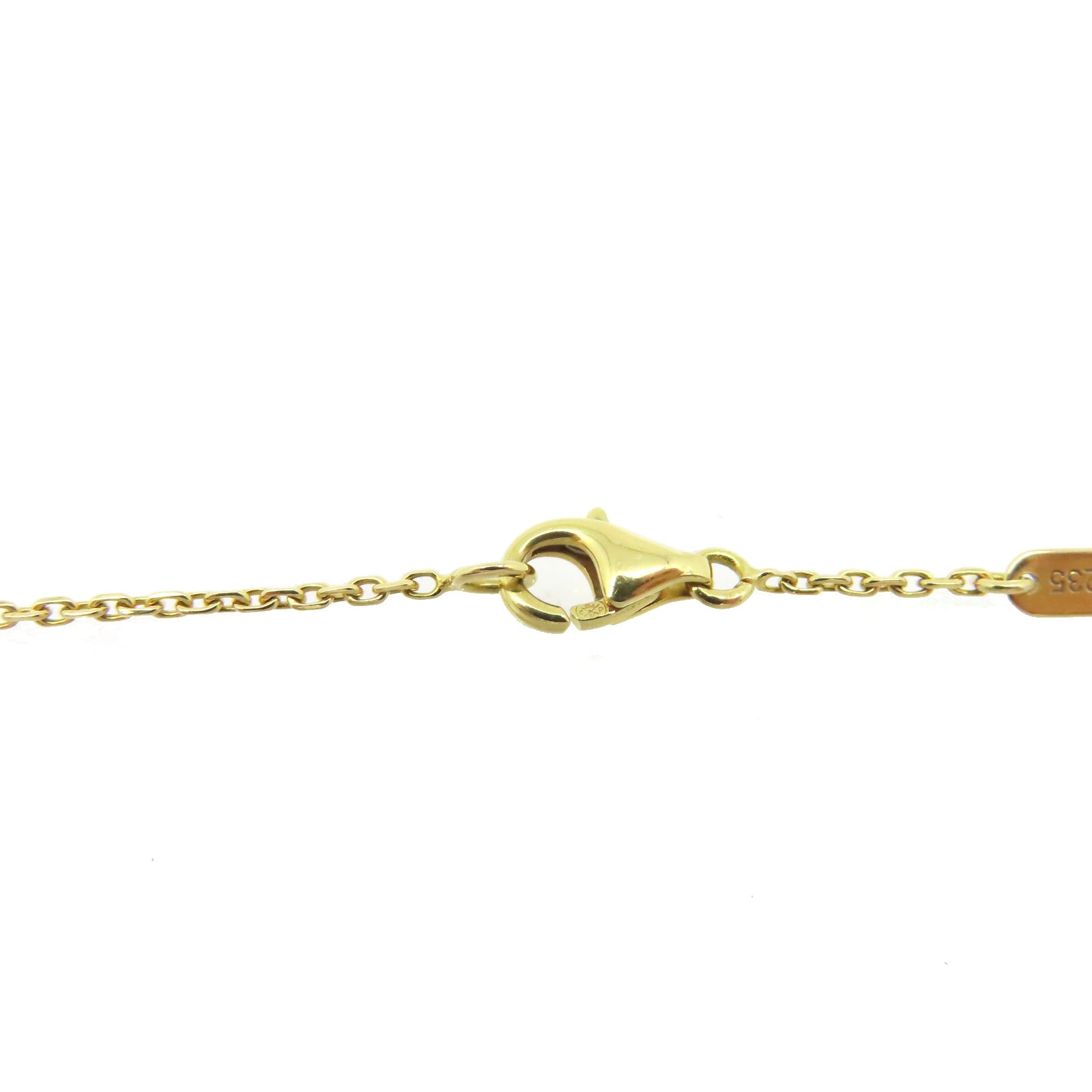 Van Cleef & Arpels 【激減優惠】18K黃金/紅玉髓Vintage Alhambra Necklace項鏈紅色/金色