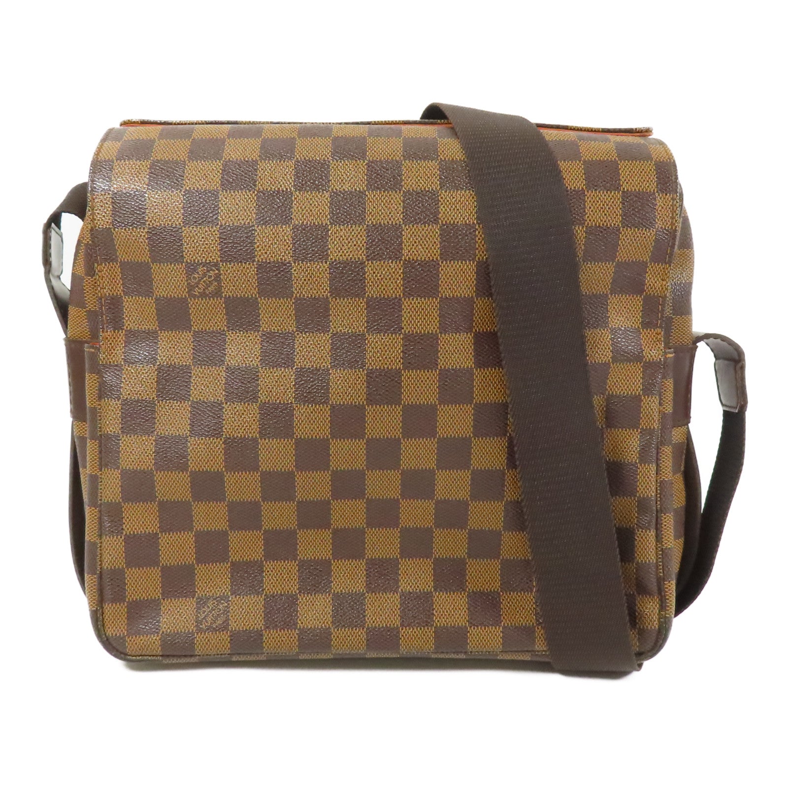 LOUIS VUITTON 【激減優惠】Damier Naviglio金扣肩背袋