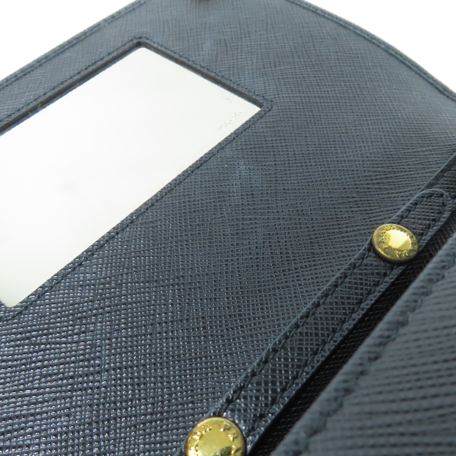 PRADA 牛皮皮革Robot Wallet Bag金扣肩背袋