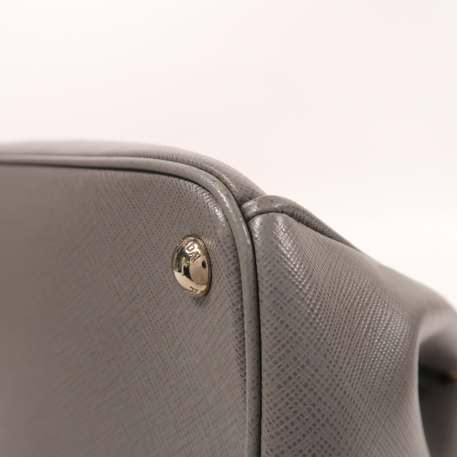 PRADA 牛皮皮革Killer Bag銀扣手挽肩背兩用袋