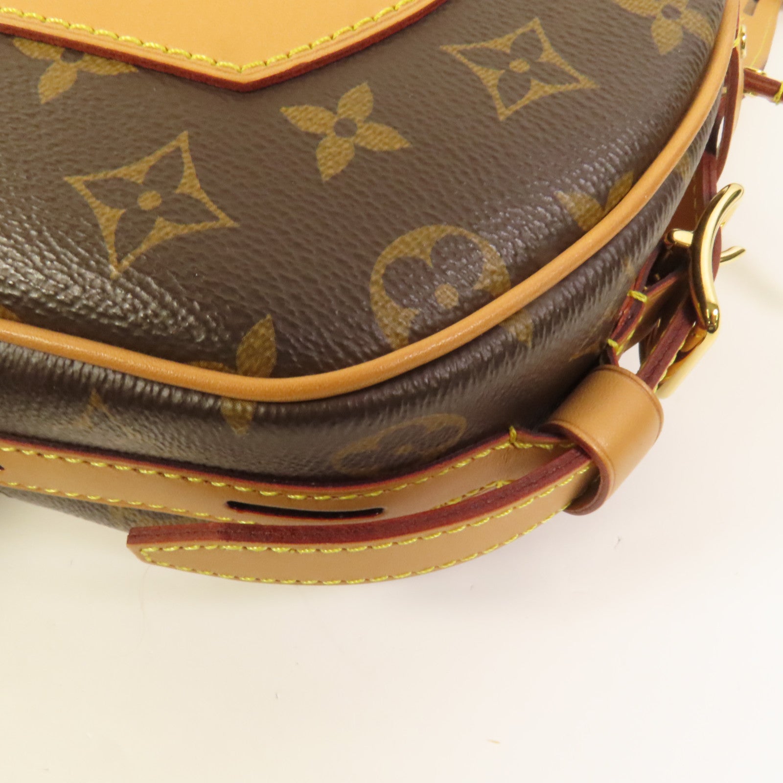 LOUIS VUITTON 【激減優惠】Monogram Boite Chapeau Souple金扣肩背袋棕色