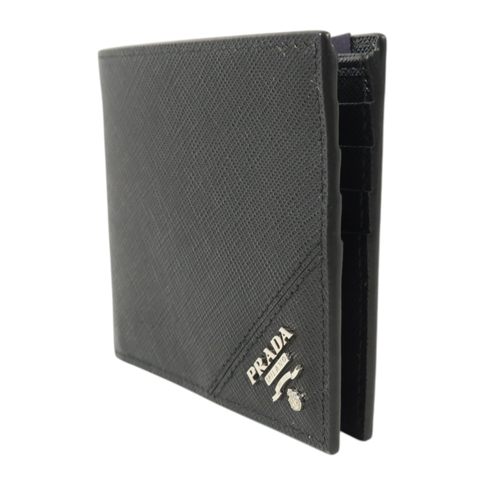 PRADA Saffiano皮革Fold Wallet錢包
