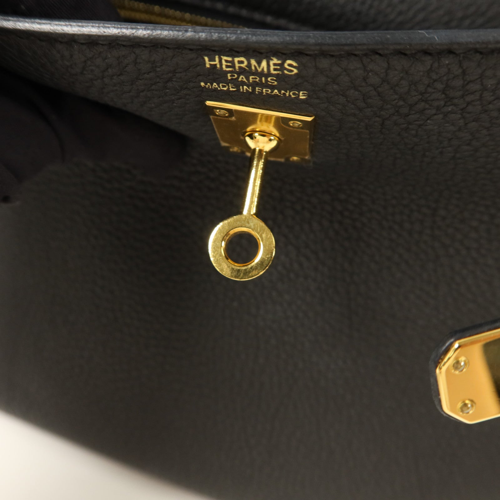 HERMES Togo皮革Kelly 25手挽肩背兩用袋Noir