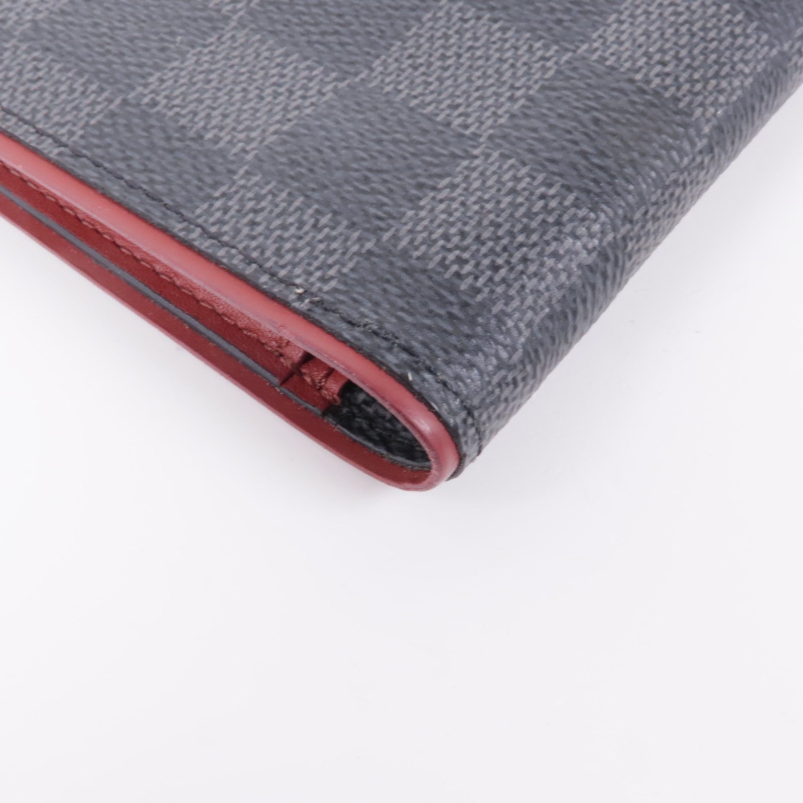LOUIS VUITTON Damier Graphite Portofeuilles Brazza Wallet銀扣長錢包
