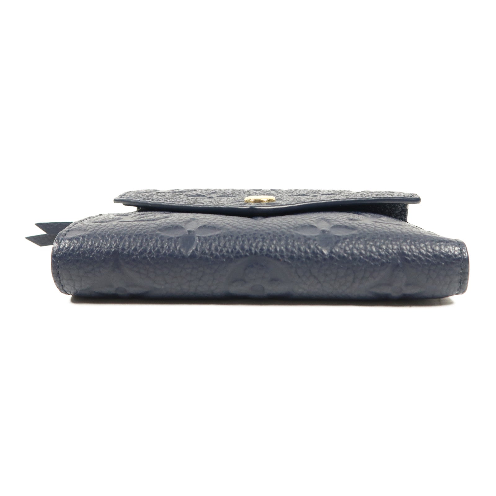 LOUIS VUITTON LV GHW Victorine Wallet M83590 Monogram Empreinte Blue