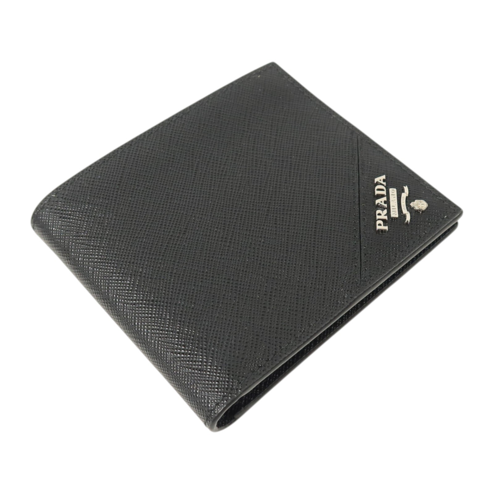 PRADA Saffiano皮革Fold Wallet錢包