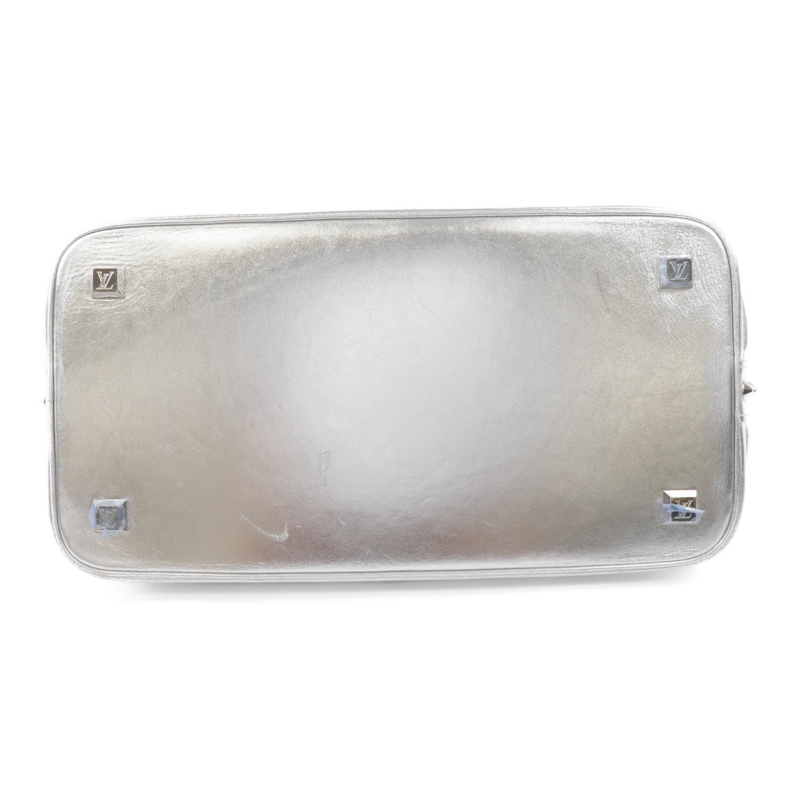 LOUIS VUITTON 皮革Lockit PM銀扣手挽袋