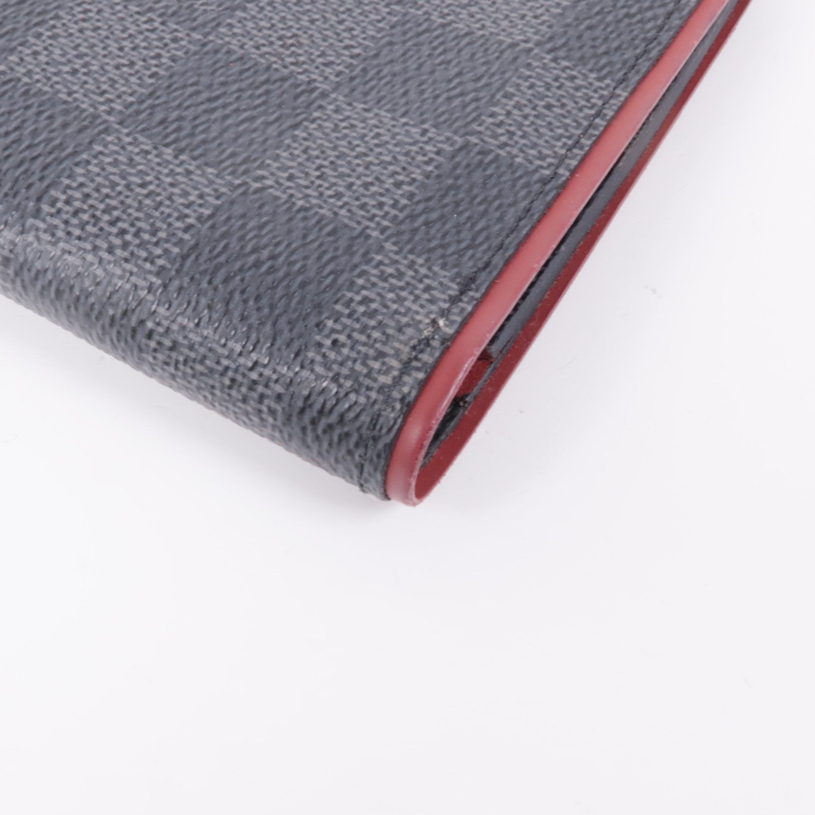 LOUIS VUITTON Damier Graphite Portofeuilles Brazza Wallet銀扣長錢包