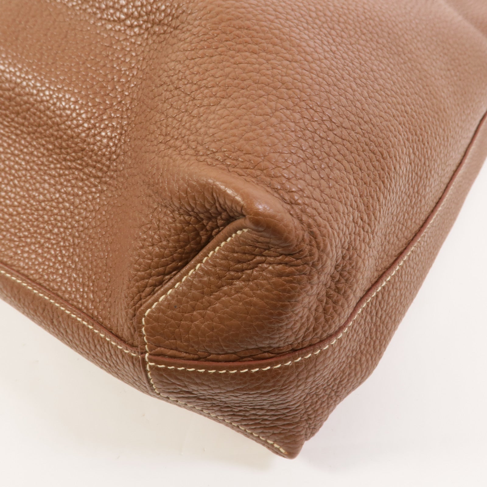 HERMES Clemence皮革Double Sens 45肩背袋Tosca/Marron